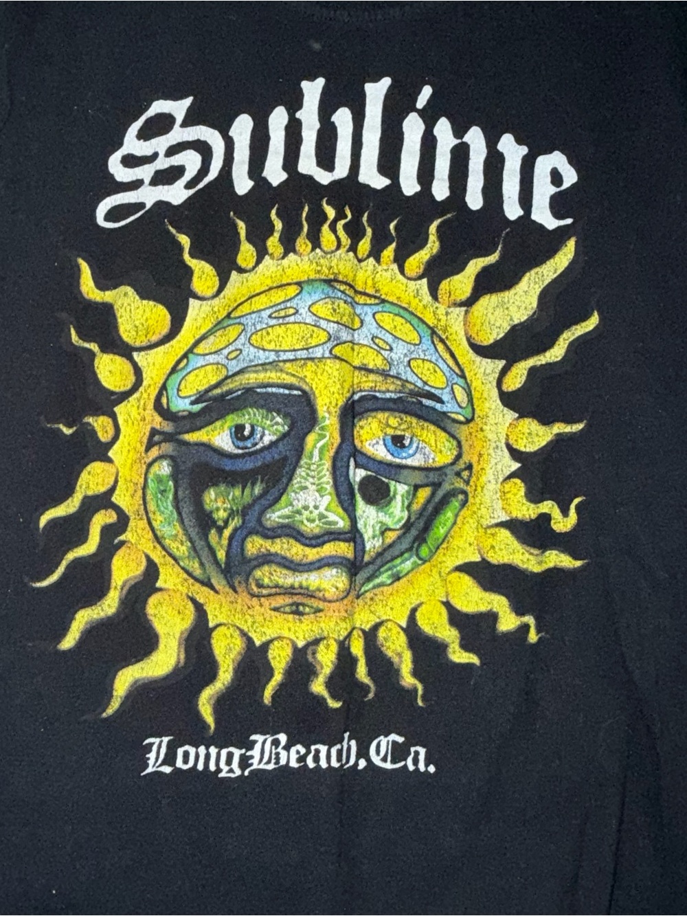 Sublime sun logo T-Shirt size small unisex Graphic Tee - Yellow Sun Design - Picture 3 of 4